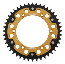 Supersprox - Steel & Aluminum Gold Stealth sprocket, 44T, Chain Size 520, RST-808-44-GLD