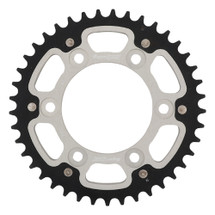 Supersprox - Steel & Aluminum Sliver Stealth sprocket, 41T, Chain Size 525, RST-745-41-SLV