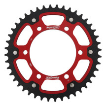 Supersprox - Steel & Aluminum Red Stealth sprocket, 44T, Chain Size 520, RST-486-44-RED