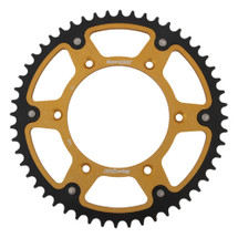 Supersprox - Steel & Aluminum Gold Stealth sprocket, 52T, Chain Size 520, RST-990-52-GLD