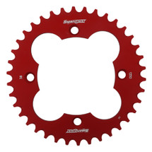 Supersprox Red Aluminum Sprocket, 38T, Chain Size 520, RAL-1350-38-RED