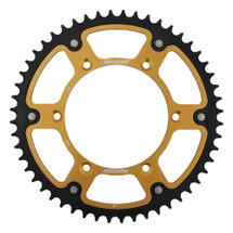 Supersprox - Steel & Aluminum Gold Stealth sprocket, 52T, Chain Size 520, RST-245-52-GLD