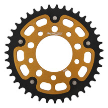 Supersprox - Steel & Aluminum Gold Stealth sprocket, 39T, Chain Size 525, RST-7092-39-GLD