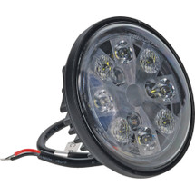 Tiger Lights 24W LED Sealed Round Light 12V for Case A11280 Flood/Spot Combo Off-Road Light