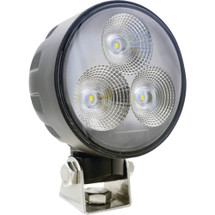 Tiger Lights 12V Round LED Headlight 2.5 Amps, 30 Watts, Flood Off-Road Light TL8090