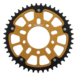 Supersprox - Steel & Aluminum Gold Stealth sprocket, 40T, Chain 