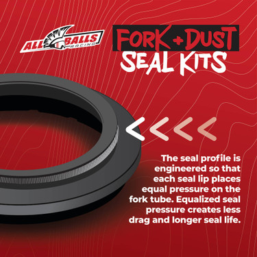 All Balls Fork & Dust Seal Kit - Honda, Kawasaki, Suzuki, Yamaha