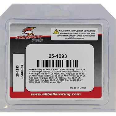 All Balls Wheel Bearing Seal Kit for Suzuki 25-1293