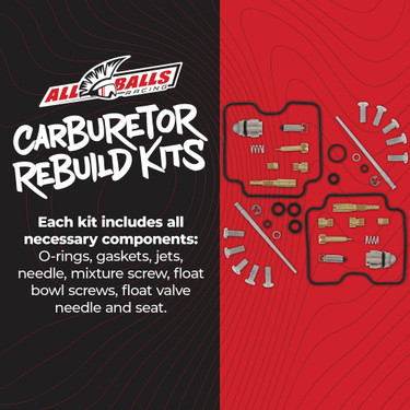 All Balls Carburetor Kit, Complete Yamaha YFM660R Raptor 2001-2005 26-1368