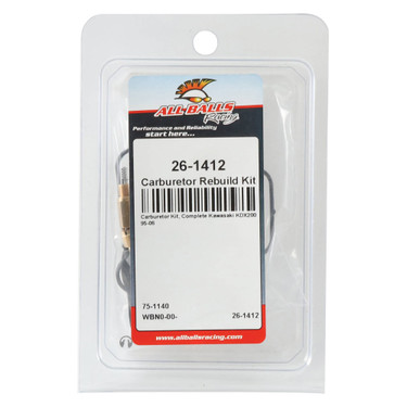 All Balls Carburetor Rebuild Kit 26-1412 for Kawasaki KDX 200 95-06