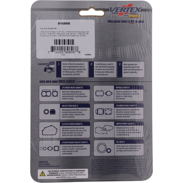 Vertex Top End Gasket Kit for Yamaha 810898
