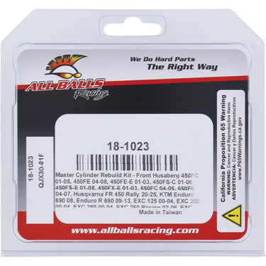 All Balls Master Cylinder Rebuild Kit - Front Husaberg 450FE 2006-2008, 18-1023