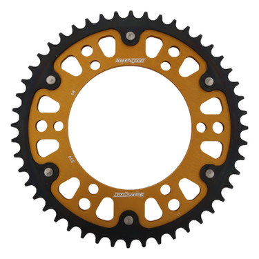Supersprox - Steel & Aluminum Gold Stealth sprocket, 48T, Chain Size 530, RST-859-48-GLD