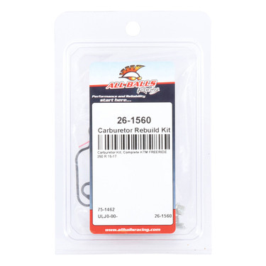 All Balls Carburetor Kit, Complete 26-1560 for KTM Freeride 250 R 2015-2017