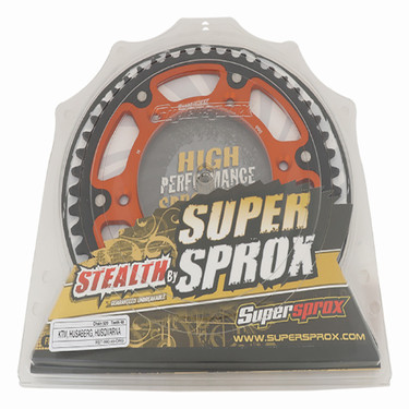 Supersprox - Steel & Aluminum Orange Stealth sprocket, 48T, Chain Size 520, RST-990-48-ORG