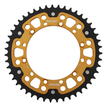 Supersprox - Steel & Aluminum Gold Stealth sprocket, 47T, Chain Size 520, RST-460-47-GLD