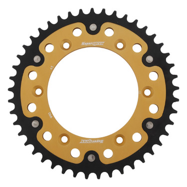 Supersprox - Steel & Aluminum Gold Stealth sprocket, 45T, Chain Size 520, RST-990-45-GLD