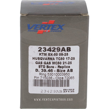 Vertex Standard Bore Replica Piston Kit for KTM 45230007000I, 23429AB