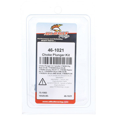 All Balls Choke Plunger Kit 46-1021 for Yamaha YFM350 Grizzly IRS 2007-2011