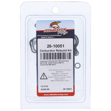 All Balls Carburetor Rebuild Kit (26-10051) - KTM Adventure 950 03