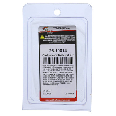 All Balls Carburetor Rebuild Kit 26-10014 for Husqvarna TE 125 2015-2016