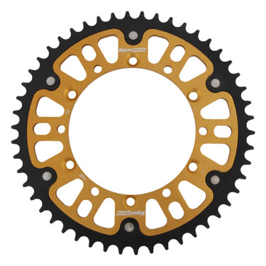 Supersprox - Steel & Aluminum Gold Stealth sprocket, 50T, Chain Size 520, RST-460-50-GLD