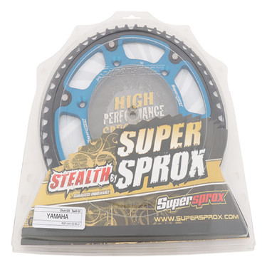 Supersprox - Steel & Aluminum Blue Stealth sprocket, 50T, Chain Size 520, RST-245-50-BLU