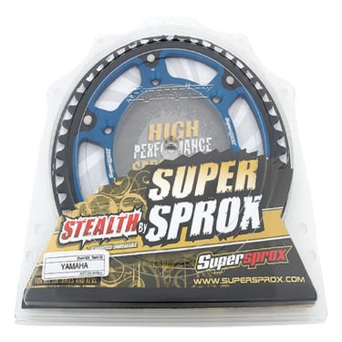 Supersprox - Steel & Aluminum Blue Stealth sprocket, 49T, Chain Size 520, RST-245-49-BLU
