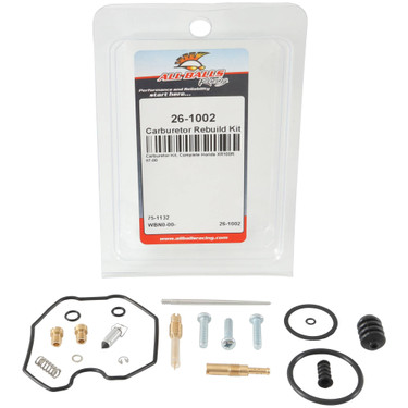 All Balls Carburetor Rebuild Kit 26-1002 for Honda XR 100 R 1987-2000