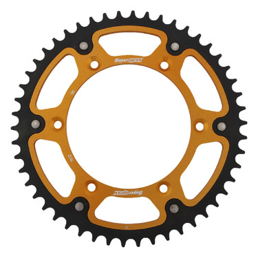 Supersprox - Steel & Aluminum Gold Stealth sprocket, 50T, Chain Size 520, RST-1512-50-GLD