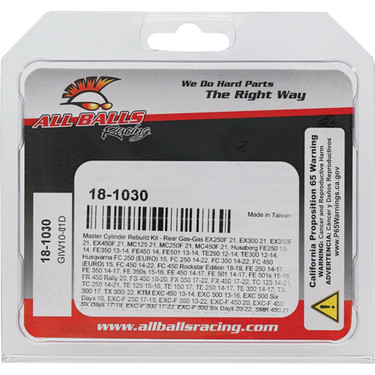 All Balls Master Cylinder Rebuild Kit - Rear Husaberg FE250 13-14, 18-1030