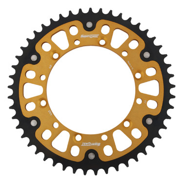 Supersprox - Steel & Aluminum Gold Stealth sprocket, 49T, Chain Size 520, RST-460-49-GLD