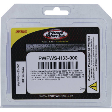Pivot Works Wheel Bearing Kit PWFWS-H33-000 for Honda CB 200 1974-1976