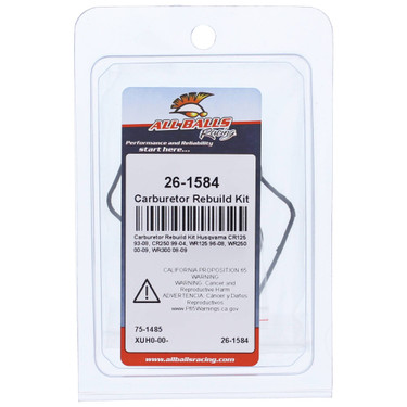 All Balls Carburetor Kit, Complete 26-1584 for Husqvarna CR 125 1993-2008