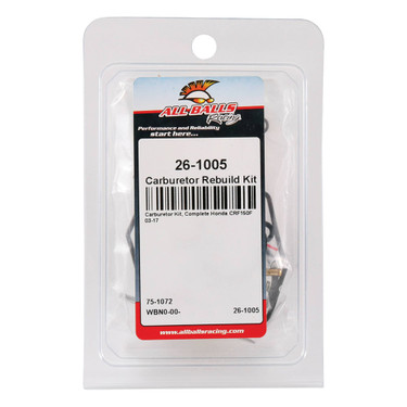 All Balls Carburetor Rebuild Kit 26-1005 for Honda CRF 150 F 2003-2017