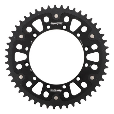 Supersprox - Steel & Aluminum Black Stealth sprocket, 49T, Chain Size 520, RST-460-49-BLK