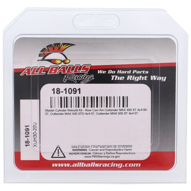 All Balls Master Cylinder Rebuild Kit 18-1091 for Can-Am Outlander Max 400XT