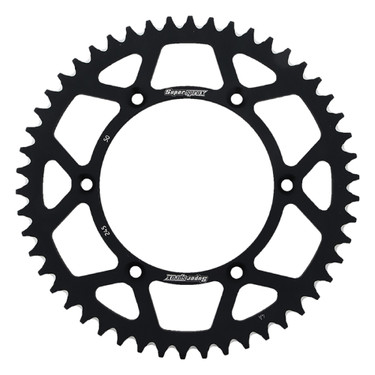 Supersprox Black Aluminum Sprocket, 50T, Chain Size 520, RAL-245-50-BLK