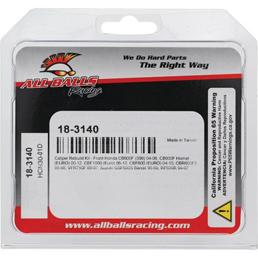 All Balls Racing Caliper Rebuild Kit 18-3140 for Honda CBR 600 F3 1995-1998