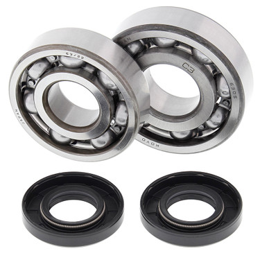 All Balls Racing Crank Bearing and Seal Kit For Kawasaki KX 125 85-87