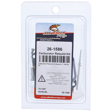 All Balls Carburetor Kit, Complete 26-1586 for Suzuki LT 185 84-87