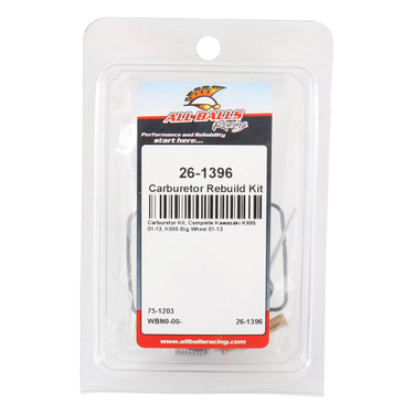 All Balls Carburetor Rebuild Kit 26-1396 for Kawasaki 85 KX 2001-2013