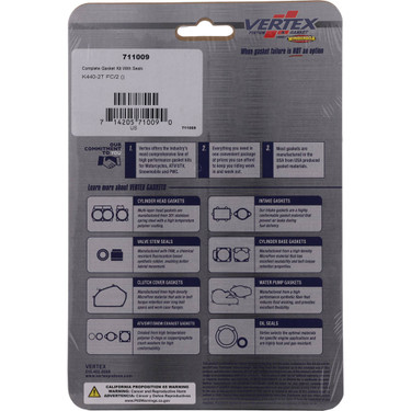 Vertex Gasket Kit for Kohler K440-2T FC/2 00 2000