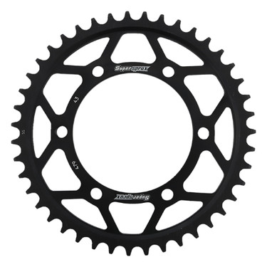 Supersprox Rear Steel Sprocket Black 43T for Kawasaki Ninja 600 ZX 600A 1985-1987