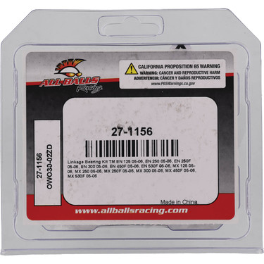 All Balls Racing Linkage Bearing Kit 27-1156 for TM EN 250 05 06
