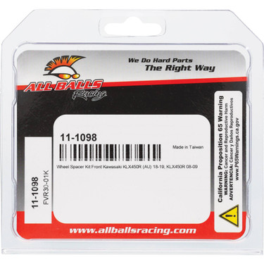 All Balls Racing Wheel Spacer Kit 11-1098 for Kawasaki KLX 450 R 08 09