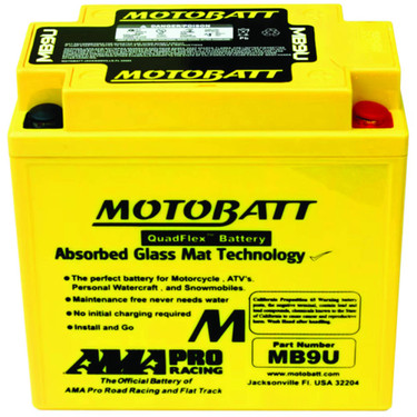 Motobatt MB9U 11Ah Battery for Bsa 250, 350, 400, 441, 500 12V
