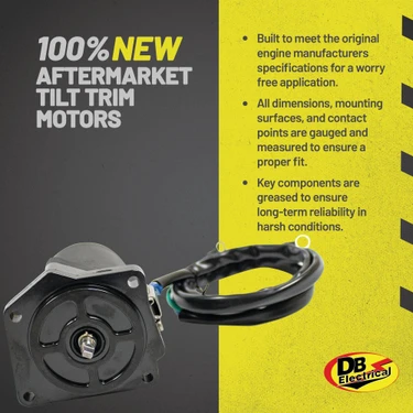 Trim Motor for 75 90 Yamaha Outboard F75LA F75TLR F90JA F90LA F90TJR 2005-2018