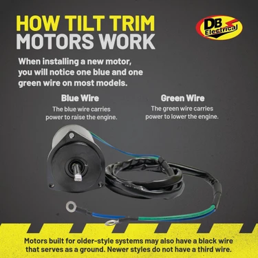 Tilt Trim Motor Yamaha Marine 2-Stroke O/B's 10834