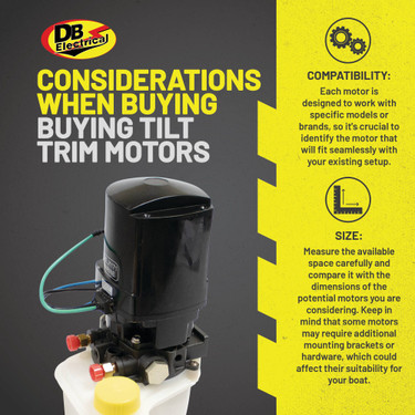 Trim Motor Mercruiser 6275 14336A20 14336A8 88183A12 | DBE